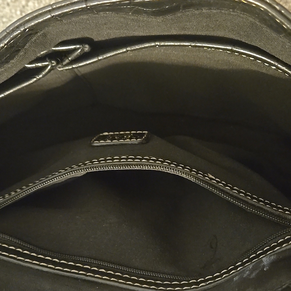 Chaps Black Purse With Gold Hardware - Picture 8 of 9